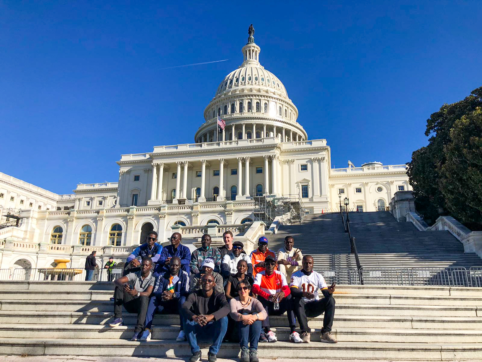 Soccer coaches from Niger visit the Capitol